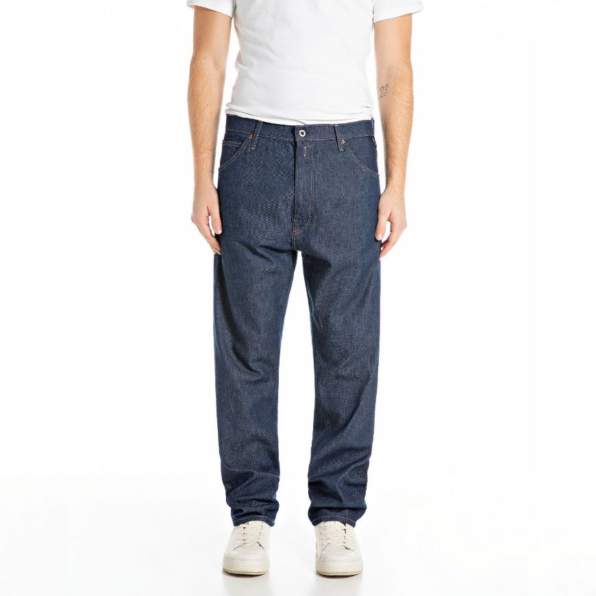 Снимка на REPLAY МЪЖКИ WAINE TAPERED-FIT ДЕНИМ 11 OZ INDIGO STRETCH DENIM В ТЪМНОСИНЬО