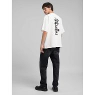 Picture of REPLAY MEN'S CREW-NECK T-SHIRT WITH FRONT AND BACK REPLAY X MARTIN GARRIX LOGOS IN OFF WHITE 4