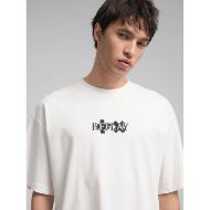 Picture of REPLAY MEN'S CREW-NECK T-SHIRT WITH FRONT AND BACK REPLAY X MARTIN GARRIX LOGOS IN OFF WHITE 5