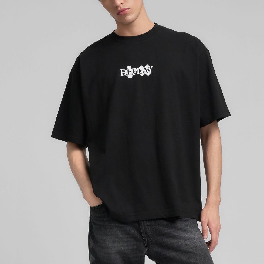 Снимка на REPLAY МЪЖКА БЛУЗА CREW-NECK T-SHIRT WITH FRONT AND BACK REPLAY X MARTIN GARRIX LOGOS В ЧЕРНО