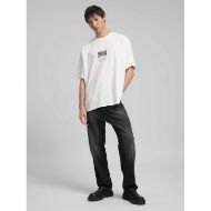 Picture of REPLAY MEN'S CREW-NECK T-SHIRT WITH REPLAY X MARTIN GARRIX LOGOS AND LETTERING IN OFF WHITE 5