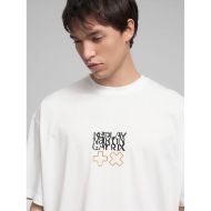 Picture of REPLAY MEN'S CREW-NECK T-SHIRT WITH REPLAY X MARTIN GARRIX LOGOS AND LETTERING IN OFF WHITE 4