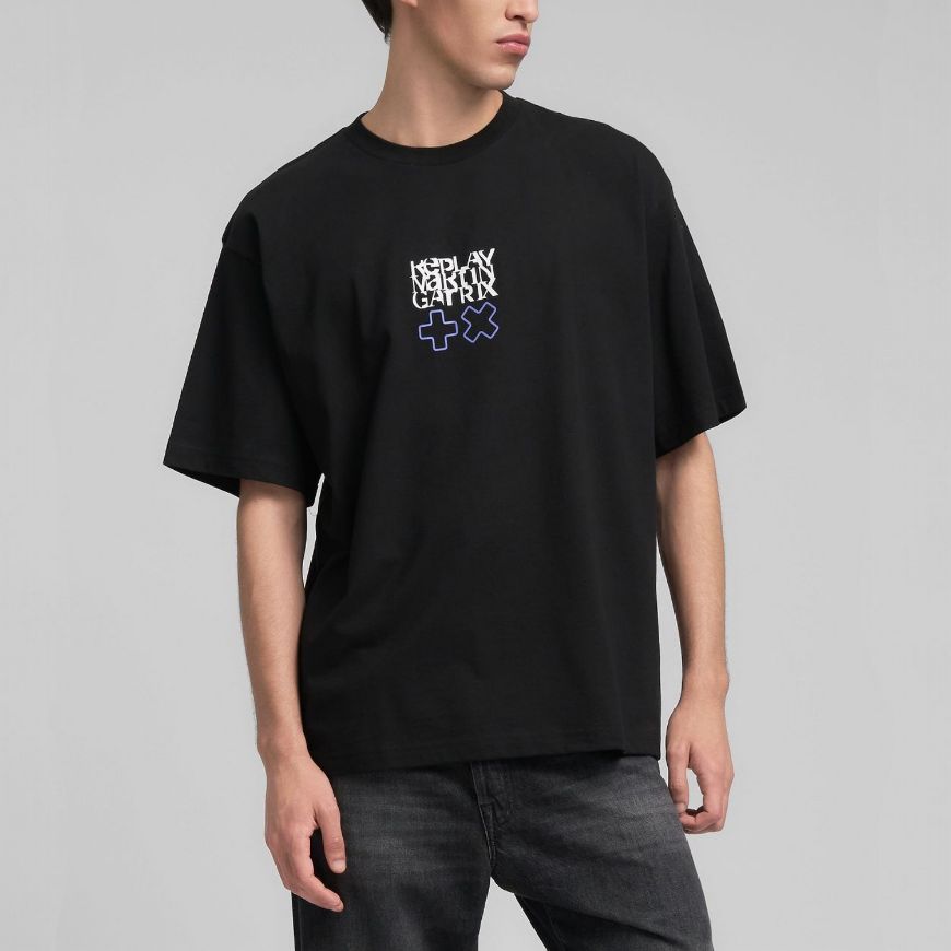 Снимка на REPLAY МЪЖКА БЛУЗА CREW-NECK T-SHIRT WITH REPLAY X MARTIN GARRIX LOGOS AND LETTERING В ЧЕРНО