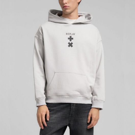 Показвай детайлите за REPLAY МЪЖКИ СУИТШЪРТ HOODY WITH REPLAY X MARTIN GARRIX LOGOS В ЛЕДЕНОСИВО 1 - FanPoint Снимка на REPLAY МЪЖКИ СУИТШЪРТ HOODY WITH REPLAY X MARTIN GARRIX LOGOS В ЛЕДЕНОСИВО 1