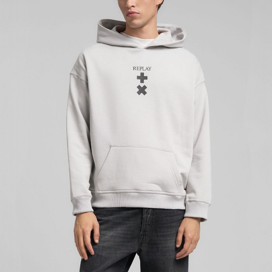 Снимка на REPLAY МЪЖКИ СУИТШЪРТ HOODY WITH REPLAY X MARTIN GARRIX LOGOS В ЛЕДЕНОСИВО