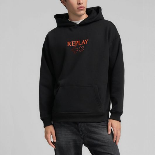 Показвай детайлите за REPLAY МЪЖКИ СУИТШЪРТ HOODY WITH REPLAY X MARTIN GARRIX PRINT В ЧЕРНО 1 - FanPoint Снимка на REPLAY МЪЖКИ СУИТШЪРТ HOODY WITH REPLAY X MARTIN GARRIX PRINT В ЧЕРНО 1