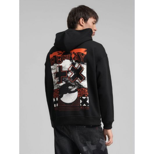 Показвай детайлите за REPLAY МЪЖКИ СУИТШЪРТ HOODY WITH REPLAY X MARTIN GARRIX PRINT В ЧЕРНО 2 - FanPoint Снимка на REPLAY МЪЖКИ СУИТШЪРТ HOODY WITH REPLAY X MARTIN GARRIX PRINT В ЧЕРНО 2