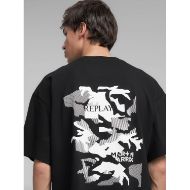 Снимка на REPLAY МЪЖКА БЛУЗА CREW-NECK T-SHIRT WITH REPLAY X MARTIN GARRIX LOGOS AND GRAPHIC В ЧЕРНО 3