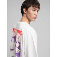 Picture of REPLAY MEN'S CREW-NECK T-SHIRT WITH REPLAY X MARTIN GARRIX GRAPHIC IN OFF WHITE 5