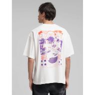 Picture of REPLAY MEN'S CREW-NECK T-SHIRT WITH REPLAY X MARTIN GARRIX GRAPHIC IN OFF WHITE 2