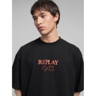 Picture of REPLAY MEN'S CREW-NECK T-SHIRT WITH REPLAY X MARTIN GARRIX GRAPHIC IN BLACK 4