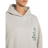 Picture of REPLAY WOMEN'S OVERSIZED HOODY WITH MINI AND MAXI PRINTS IN LIGHT GREY MELANGE 6