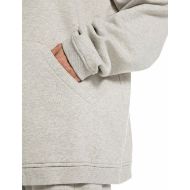 Picture of REPLAY WOMEN'S OVERSIZED HOODY WITH MINI AND MAXI PRINTS IN LIGHT GREY MELANGE 5