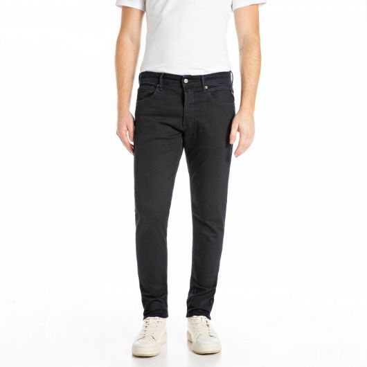 Показвай детайлите за REPLAY МЪЖКИ WILLBI REGULAR-FIT ДЕНИМ 10.5 OZ BLUE BLACK STRETCH DENIM В ТЪМНОСИНЬО 1 - FanPoint Снимка на REPLAY МЪЖКИ WILLBI REGULAR-FIT ДЕНИМ 10.5 OZ BLUE BLACK STRETCH DENIM В ТЪМНОСИНЬО 1