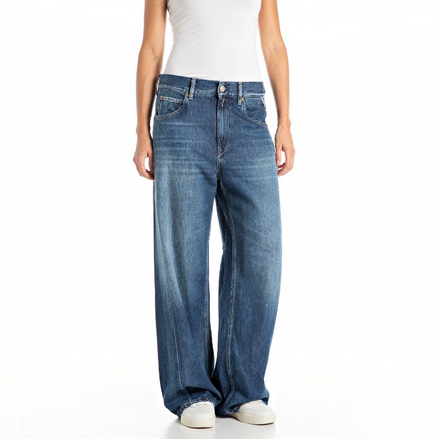 Снимка на REPLAY ДАМСКИ NARJA BAGGY-FIT ДЕНИМ 10.5 OZ TENCELL COTTON DENIM В СИНЬО