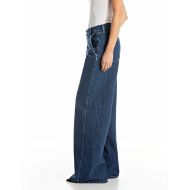 Снимка на REPLAY ДАМСКИ WIDE LEG ПАНТАЛОН ОТ ДЕНИМ В ТЪМНОСИНЬО 4