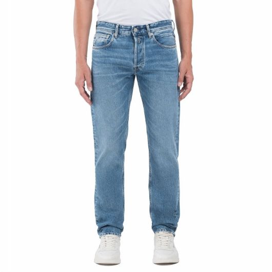Показвай детайлите за REPLAY МЪЖКИ GROVER STRAIGHT-FIT ДЕНИМ 12 OZ INDIGO COTTON DENIM В СИНЬО 1 - FanPoint 1 - FanPoint Снимка на REPLAY МЪЖКИ GROVER STRAIGHT-FIT ДЕНИМ 12 OZ INDIGO COTTON DENIM В СИНЬО 1 1