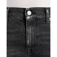 Picture of REPLAY WOMEN'S AKEME STRAIGHT-FIT JEANS 11 OZ WHITE WEFT BLACK DENIM IN DARK GREY 6