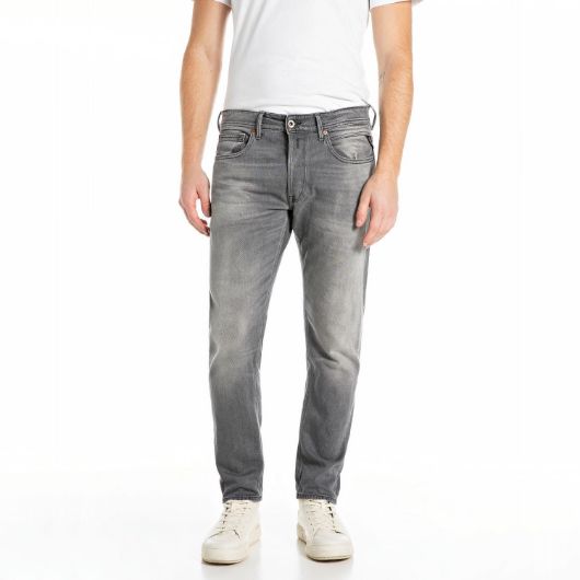 Показвай детайлите за REPLAY МЪЖКИ WILLBI REGULAR-FIT ДЕНИМ 12 OZ BLACK OD DENIM В СИВО 1 - FanPoint Снимка на REPLAY МЪЖКИ WILLBI REGULAR-FIT ДЕНИМ 12 OZ BLACK OD DENIM В СИВО 1