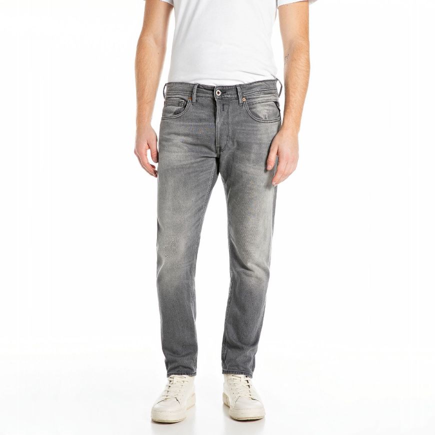 Снимка на REPLAY МЪЖКИ WILLBI REGULAR-FIT ДЕНИМ 12 OZ BLACK OD DENIM В СИВО