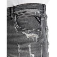 Снимка на REPLAY МЪЖКИ MICKYM SLIM-FIT ДЕНИМ 12 OZ WHITE WEFT BLACK POWER STRETCH DENIM В СИВО 5