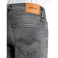 Снимка на REPLAY МЪЖКИ MICKYM SLIM-FIT ДЕНИМ 12 OZ WHITE WEFT BLACK POWER STRETCH DENIM В СИВО 8