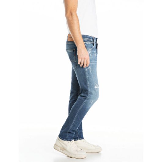 Показвай детайлите за REPLAY МЪЖКИ WILLBI REGULAR-FIT ДЕНИМ 12 OZ DEEP BLUE POWER STRETCH DENIM В СИНЬО 2 - FanPoint Снимка на REPLAY МЪЖКИ WILLBI REGULAR-FIT ДЕНИМ 12 OZ DEEP BLUE POWER STRETCH DENIM В СИНЬО 2