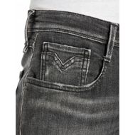 Снимка на REPLAY МЪЖКИ ANBASS SLIM-FIT ДЕНИМ 12 OZ WHITE WEFT BLACK POWER STR. DENIM В ТЪМНОСИВО 7