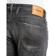 Снимка на REPLAY МЪЖКИ ANBASS SLIM-FIT ДЕНИМ 12 OZ WHITE WEFT BLACK POWER STR. DENIM В ТЪМНОСИВО 8
