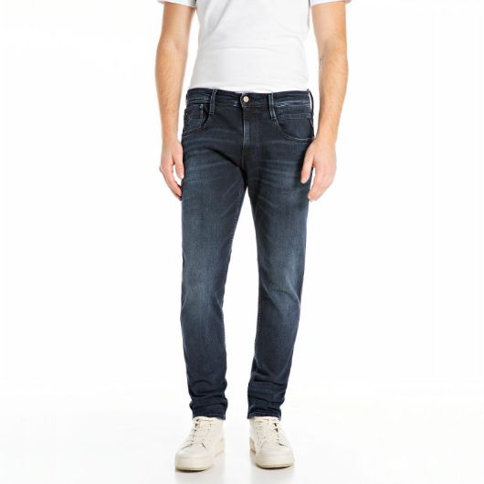 Показвай детайлите за REPLAY МЪЖКИ ANBASS SLIM-FIT ДЕНИМ 10.5 OZ BLUE/BLACK STRETCH DENIM В ТЪМНОСИНЬО 1 - FanPoint 1 - FanPoint Снимка на REPLAY МЪЖКИ ANBASS SLIM-FIT ДЕНИМ 10.5 OZ BLUE/BLACK STRETCH DENIM В ТЪМНОСИНЬО 1 1