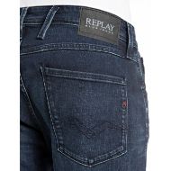 Снимка на REPLAY МЪЖКИ ANBASS SLIM-FIT ДЕНИМ 10.5 OZ BLUE/BLACK STRETCH DENIM В ТЪМНОСИНЬО 8