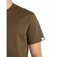 Picture of REPLAY MEN'S RELAXED-FIT T-SHIRT WITH EMBROIDERY IN DARK OLIVE 3