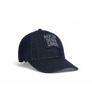 Picture of REPLAY UNISEX RAW DENIM CAP IN NIGHT DENIM 1