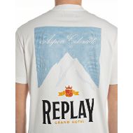 Снимка на REPLAY МЪЖКА БЛУЗА ОТ ПАМУК С ПРИНТ REPLAY GRAND HOTEL В БЯЛО 3