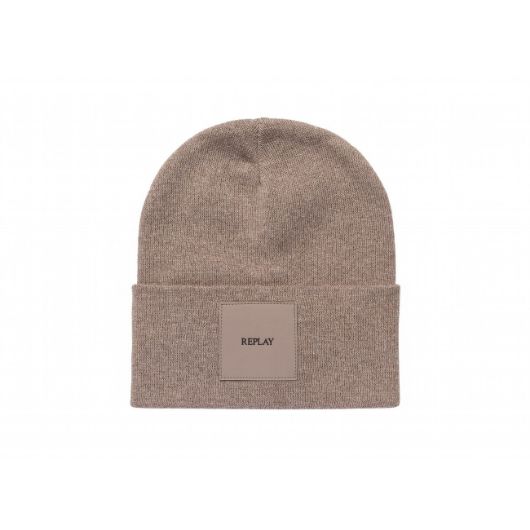 Показвай детайлите за REPLAY UNISEX ПЛЕТЕНА ШАПКА ОТ ПАМУЧНА СМЕС В СИВО 1 - FanPoint Снимка на REPLAY UNISEX ПЛЕТЕНА ШАПКА ОТ ПАМУЧНА СМЕС В СИВО 1