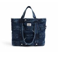 Picture of REPLAY WOMEN'S WASHED DENIM SHOPPER BAG IN BLUE DENIM 1