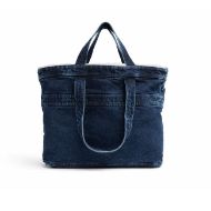 Picture of REPLAY WOMEN'S WASHED DENIM SHOPPER BAG IN BLUE DENIM 3