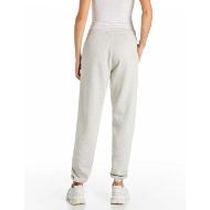 Picture of REPLAY WOMEN'S OVERSIZED FLEECE JOGGER WITH LETTERING IN LIGHT GREY MELANGE 3