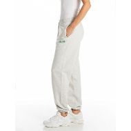 Picture of REPLAY WOMEN'S OVERSIZED FLEECE JOGGER WITH LETTERING IN LIGHT GREY MELANGE 2