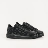 Picture of KARL LAGERFELD MEN'S KAPRI DUALTONE MG LO LACE IN BLACK CANVAS 2