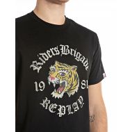 Picture of REPLAY MEN'S BASIC JERSEY T-SHIRT WITH CHEST PRINT IN BLACK 3