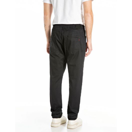 Показвай детайлите за REPLAY МЪЖКИ LANNY SLIM-FIT ДЕНИМ 8 OZ SUPER SOFT BLACK OD DENIM В ЧЕРНО 3 - FanPoint Снимка на REPLAY МЪЖКИ LANNY SLIM-FIT ДЕНИМ 8 OZ SUPER SOFT BLACK OD DENIM В ЧЕРНО 3