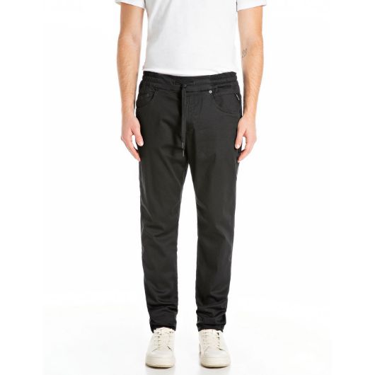 Показвай детайлите за REPLAY МЪЖКИ LANNY SLIM-FIT ДЕНИМ 8 OZ SUPER SOFT BLACK OD DENIM В ЧЕРНО 1 - FanPoint Снимка на REPLAY МЪЖКИ LANNY SLIM-FIT ДЕНИМ 8 OZ SUPER SOFT BLACK OD DENIM В ЧЕРНО 1