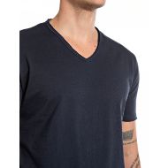 Picture of REPLAY MEN'S COTTON V-NECK T-SHIRT IN NIGHT BLUE 4