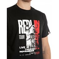 Picture of REPLAY MEN'S REGULAR-FIT JERSEY T-SHIRT WITH REPLAY TOUR PRINT IN BLACK 3