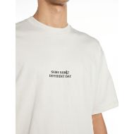 Picture of REPLAY MEN'S INC OVERSIZED NO FUTURE HEAVY COTTON T-SHIRT IN IVORY 5