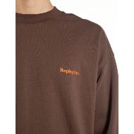 Picture of REPLAY MEN'S INC SWEATSHIRT WITH CREW NECK IN COFFEE BEAN 5