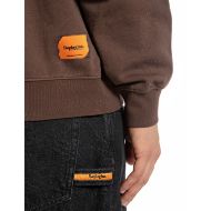 Picture of REPLAY MEN'S INC SWEATSHIRT WITH CREW NECK IN COFFEE BEAN 3