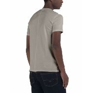 Picture of REPLAY MEN'S COTTON CREW-NECK T-SHIRT IN SILVER 2