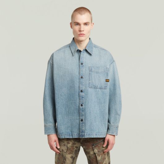 Show details for G-STAR MEN'S BOXY FIT OVERSHIRT IN OTHERS 1 - FanPoint Picture of G-STAR MEN'S BOXY FIT OVERSHIRT IN OTHERS 1